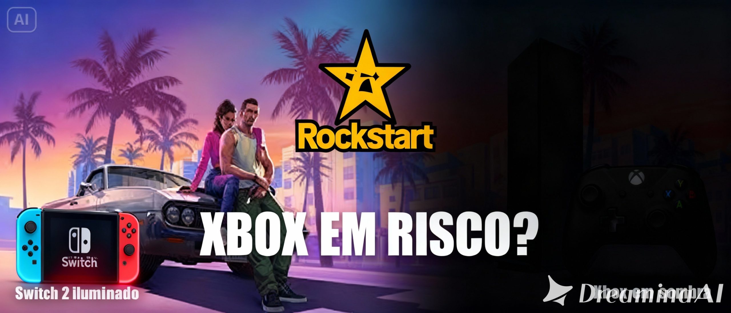 GTA 6 no Switch 2? Rumor aponta preocupação da Rockstar com o futuro do Xbox